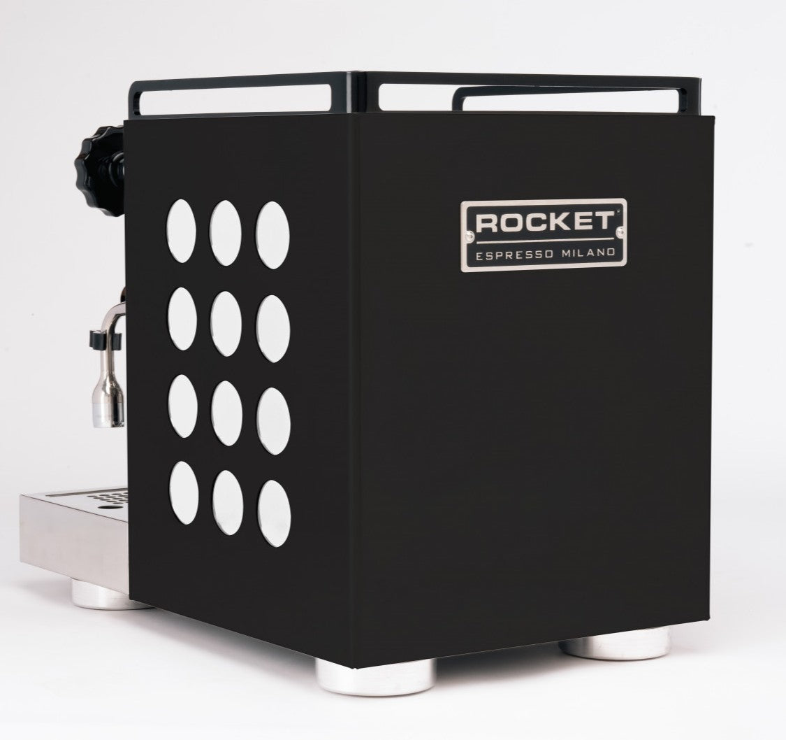Rocket Appartamento NERO 2.0 Siebtraegermaschine Schwarz Weiss