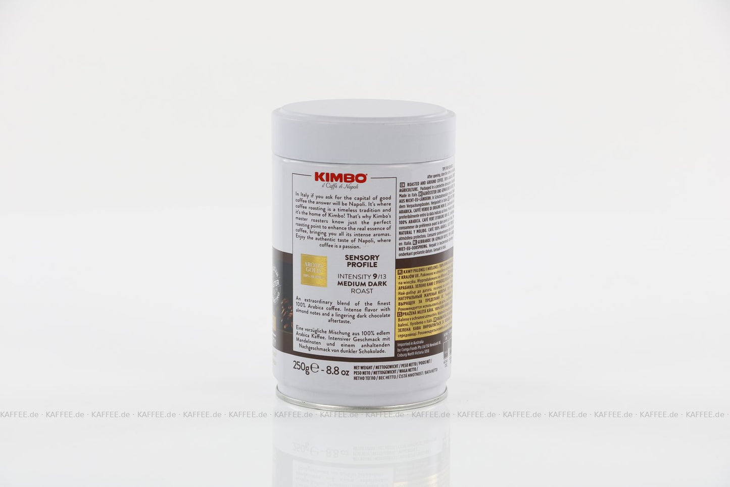 KIMBO Aroma Gold 100% Arabica gemahlen (Dose)