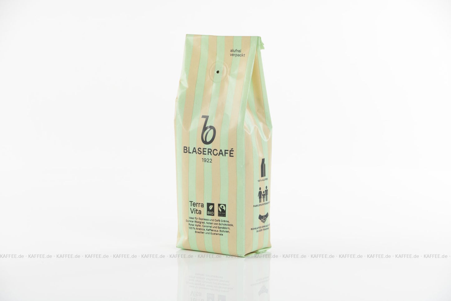 Blasercafé Terra Vita Bio Fairtrade CH-BIO-006 Kaffeebohnen im Beutel