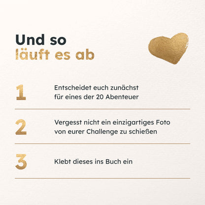 Memories Book fuer Paare - Challenge- und Erinnerungsbuch (Couples Edition)