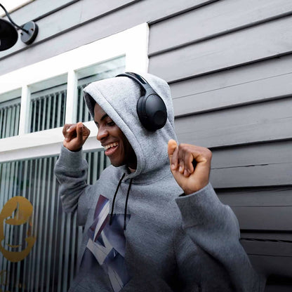 Noise-Cancelling Over-Ear Kopfhörer (Schwarz) – Bluetooth, bis zu 100 Std. Akku, Schnellladen