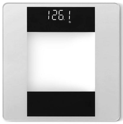 Vitafit Digitale Personenwaage 180 kg mit LED & Step-On (Silber)