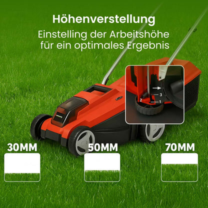 Akku Rasenmäher 18/32 Pro – 18 V, 32 cm Schnittbreite, bis 300 m², 25 L Fangkorb