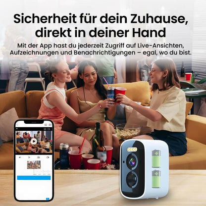 Kabellose Full HD Überwachungskamera mit Farbnachtsicht