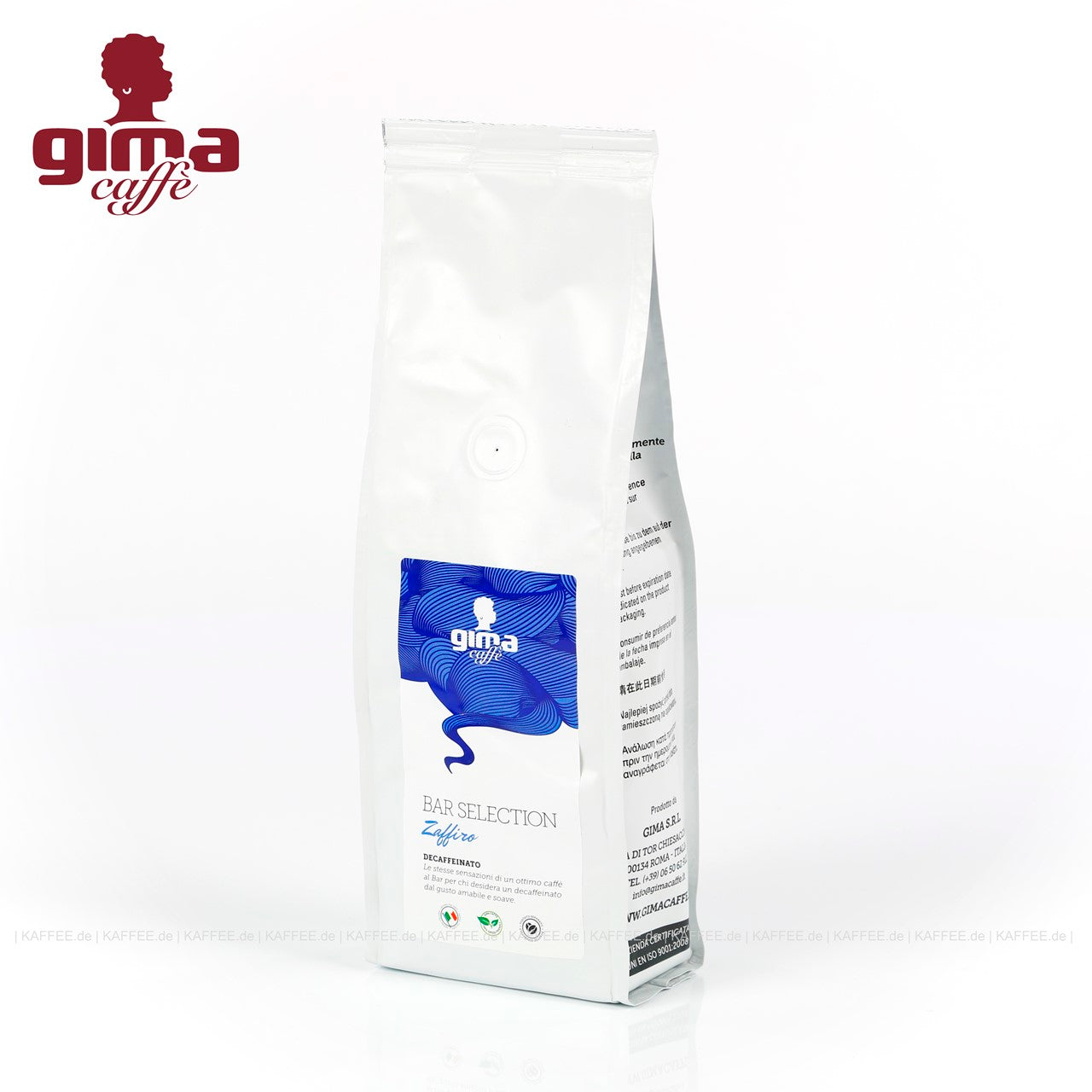 GIMA Caffè Zaffiro Decaffeinato 250 g Bohnenkaffee