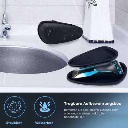 AmurheyDirect elektrischer Herrenrasierer mit Pop-up-Trimmer, Nass- und Trockenrasur, 99 Min. Laufzeit