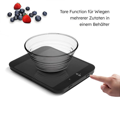 Vitafit Digitale Küchenwaage mit LED-Display, Tara-Funktion und 15 kg