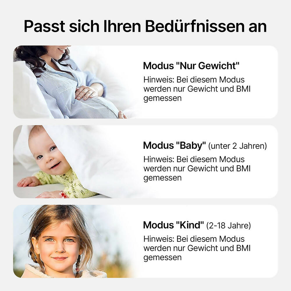 Vitafit Körperfettwaage 13 Körperwerte mit App, 180 kg, Silber