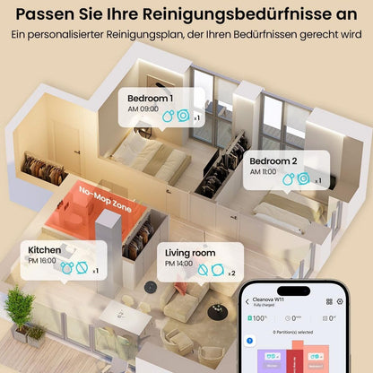 Proscenic Saugroboter W11 mit Absaugstation