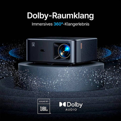 Yaber Projectors K2S 4K Beamer mit Android TV, 800 ANSI-Lumen und JBL-Lautsprechern