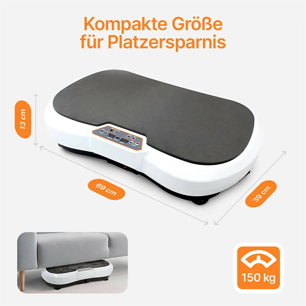 Vibrationsplatte mit 12 Programmen und 99 Intensitätsstufen für effizientes Training / Fitnessplatte