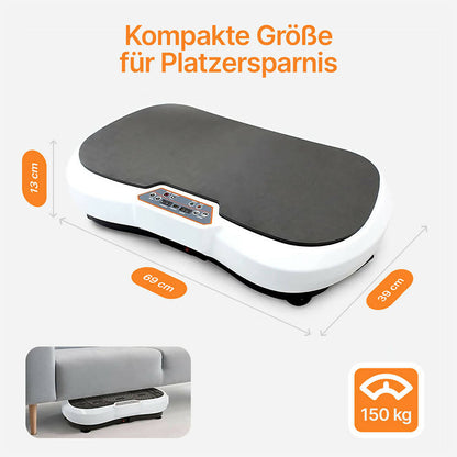 Vibrationsplatte mit 12 Programmen und 99 Intensitätsstufen für effizientes Training / Fitnessplatte