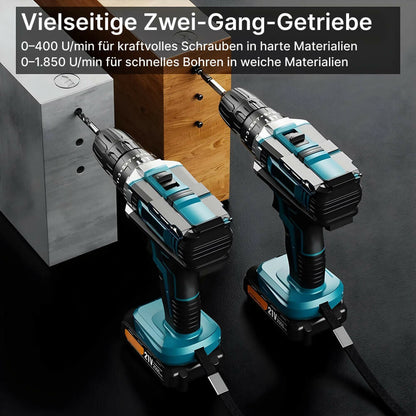 Joying Store Akkuschrauber 21 V mit Schlagbohrfunktion