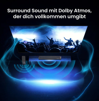 Soundbar und Subwoofer mit Dolby Atmos