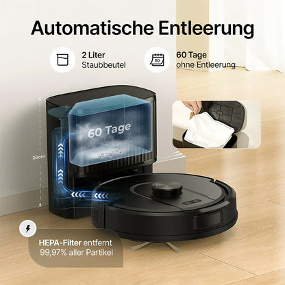 Proscenic Saugroboter W11 mit Absaugstation