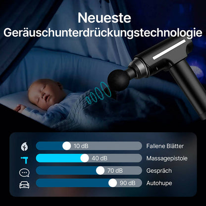 Massagepistole mit 30 Geschwindigkeitsstufen und Display