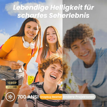 Yaber 1080p Full-HD Heimkino-Beamer mit WiFi 6 und Bluetooth 5.1