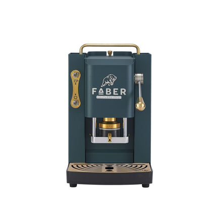 Faber Pro Deluxe ESE-Padmaschine British Green/Messing