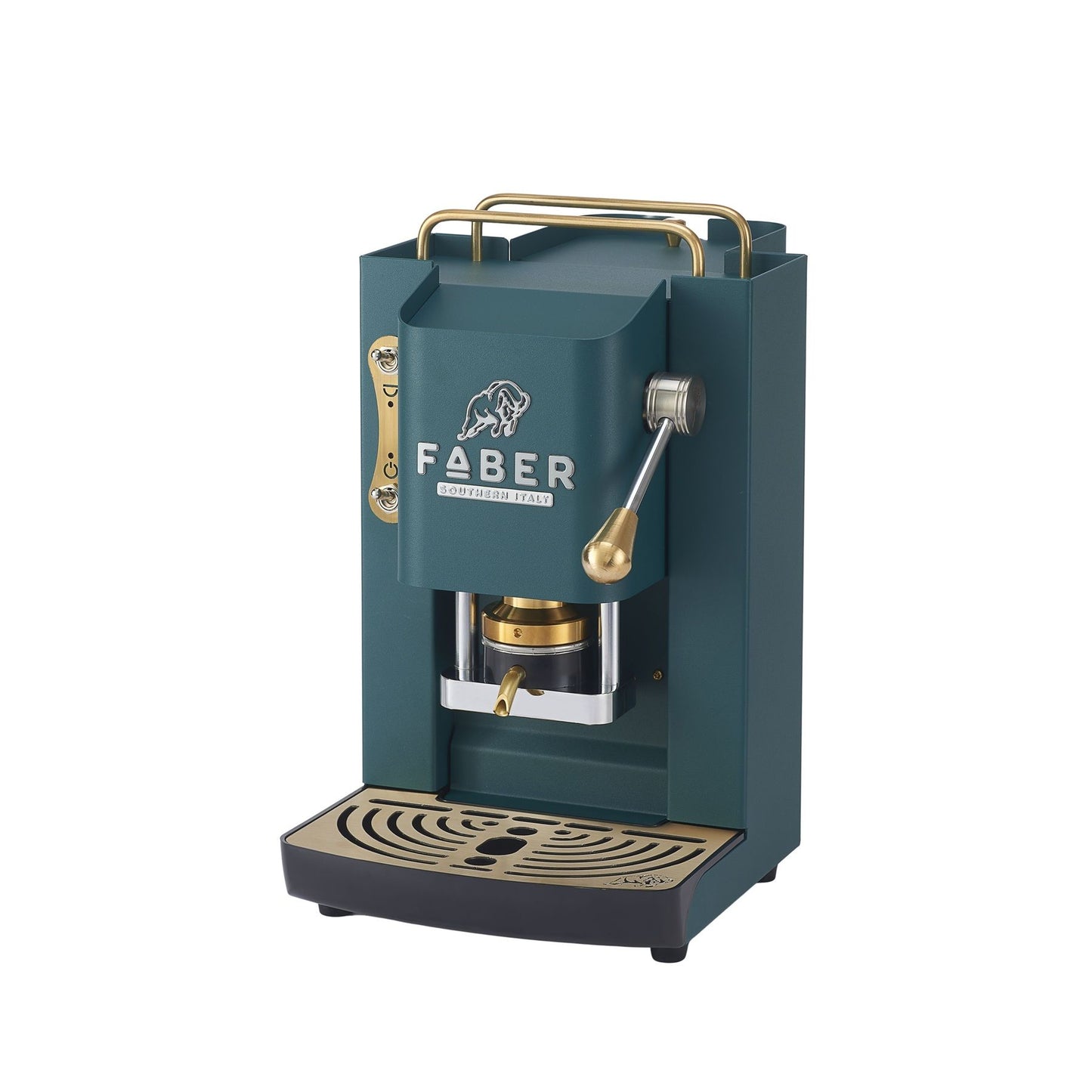 Faber Pro Deluxe ESE-Padmaschine British Green/Messing