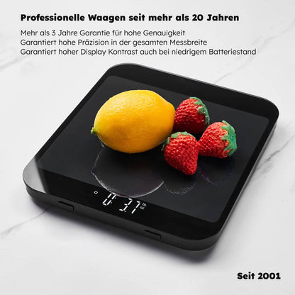Vitafit Digitale Küchenwaage mit LED-Display, Tara-Funktion und 15 kg