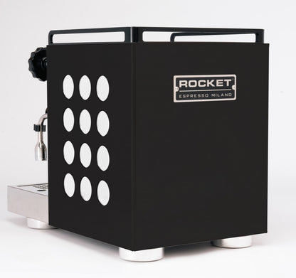 Rocket Appartamento NERO 2.0 Siebtraegermaschine Schwarz Weiss