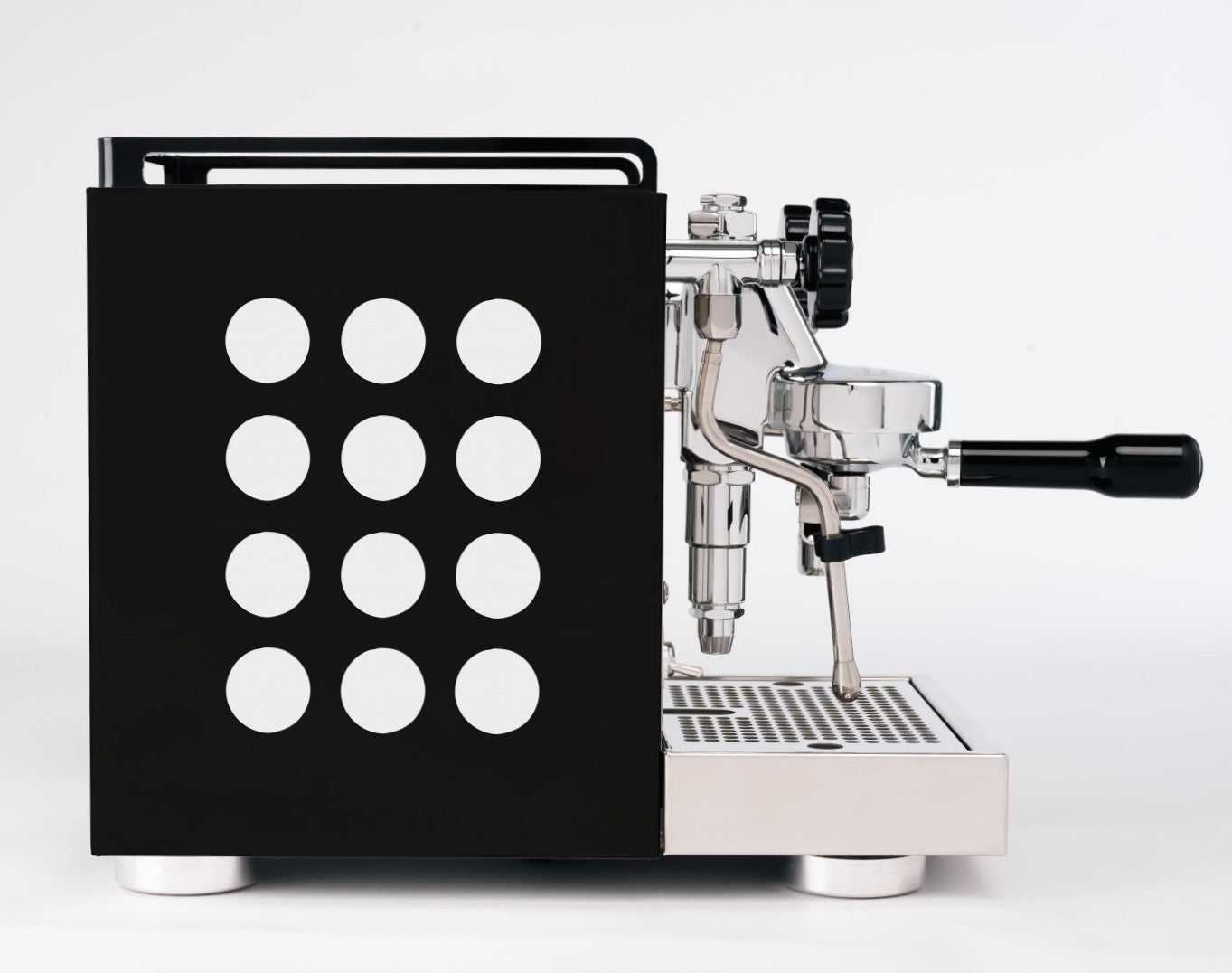 Rocket Appartamento NERO 2.0 Siebtraegermaschine Schwarz Weiss