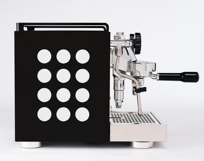 Rocket Appartamento NERO 2.0 Siebtraegermaschine Schwarz Weiss