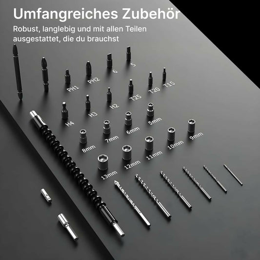 Joying Store Akkuschrauber 21 V mit Schlagbohrfunktion