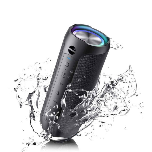 AUKTECH Bluetooth-Lautsprecher mit 24 W, IPX7, Freisprechfunktion und LED-Licht