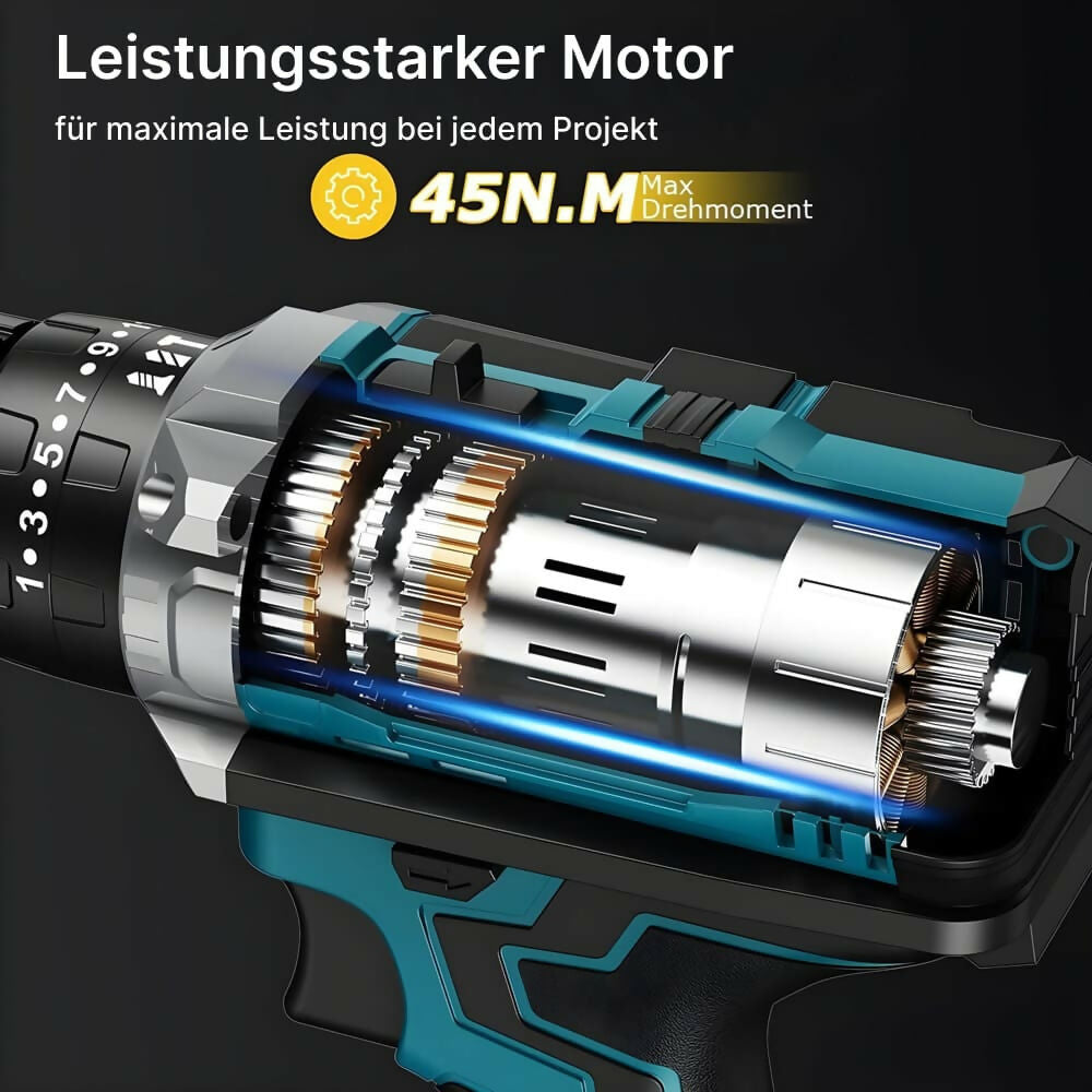Joying Store Akkuschrauber 21 V mit Schlagbohrfunktion